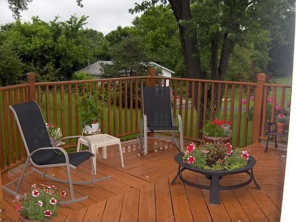 Multi level deck for summer enjoyment.