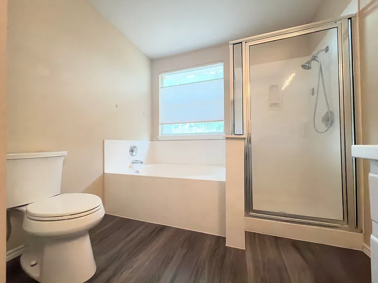 Primary Bath with shower and tab