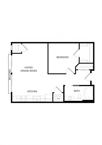 Floor plan A2 Studio