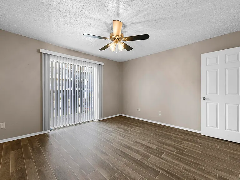 bedroom with balcony