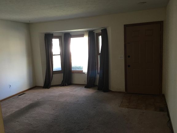 Living room with bay window