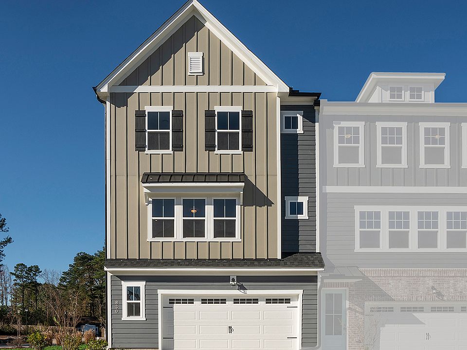 Townes at North Salem Residence 3 Model Home- Exterior Elevation