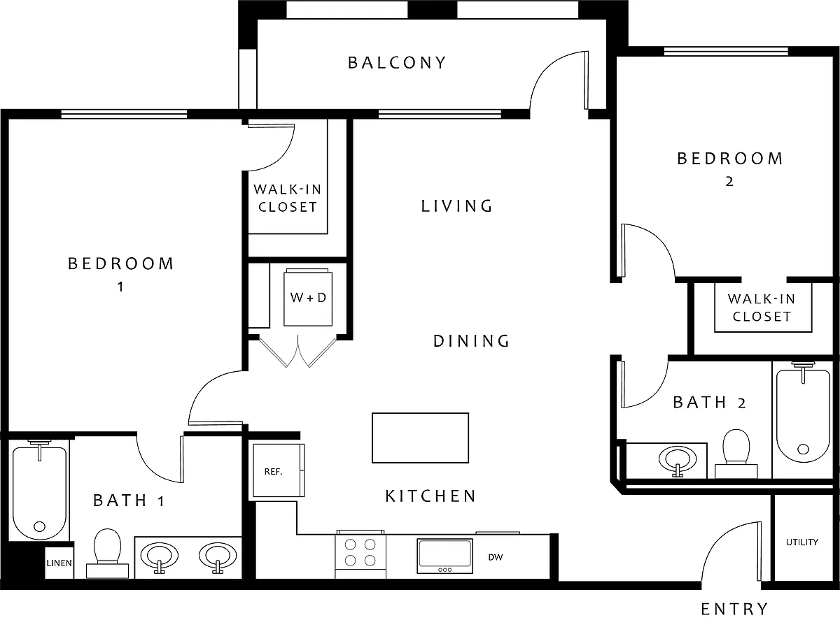 Floor plan B2 Bluffs