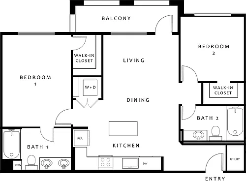 Floor plan B2 Bluffs