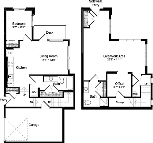Floor plan Live Work 2 - Phase III