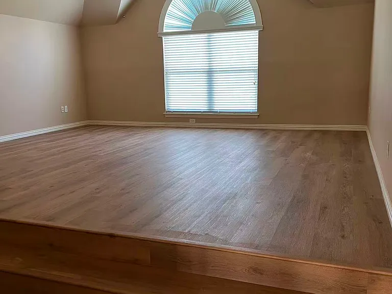 Game room with new floor