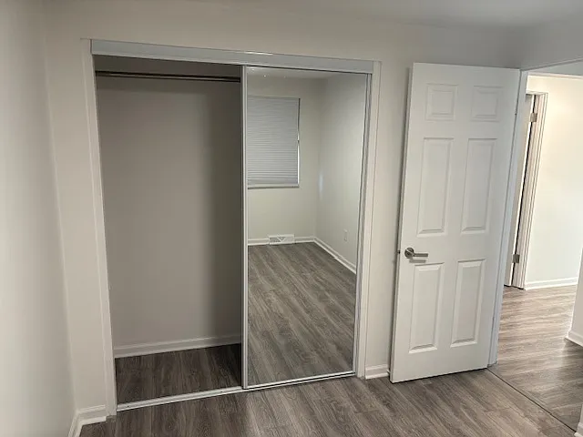 new flooring and closet doors/
all doors/hardware are new