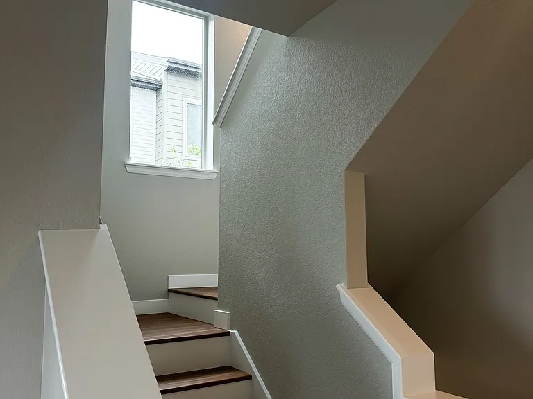 Stairway up to Bedroom level