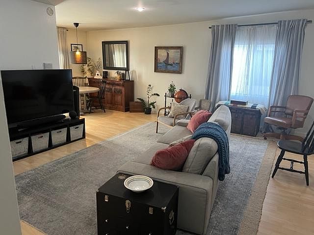 Living room leading to the dining room