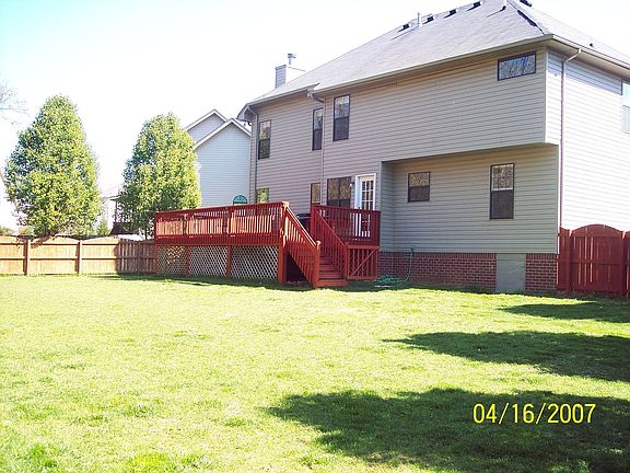 This is the big, fenced back yard and great deck.