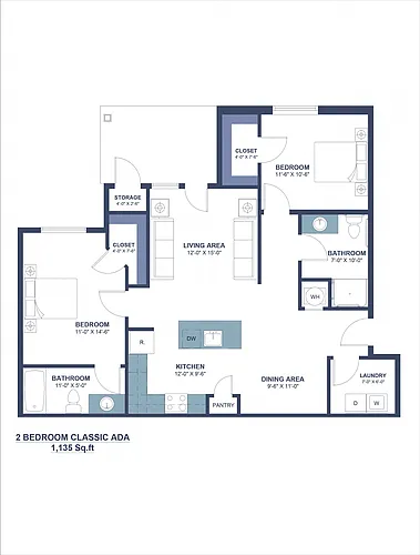 Floor plan 2B2BS