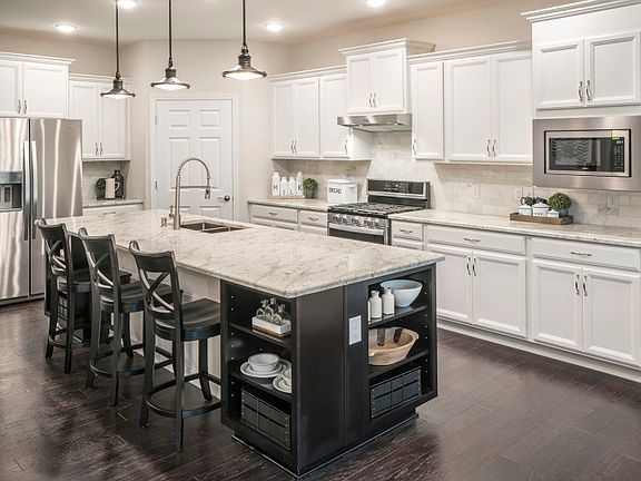 42 cabinets provide lots of kitchen storage