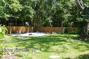 Large back yard