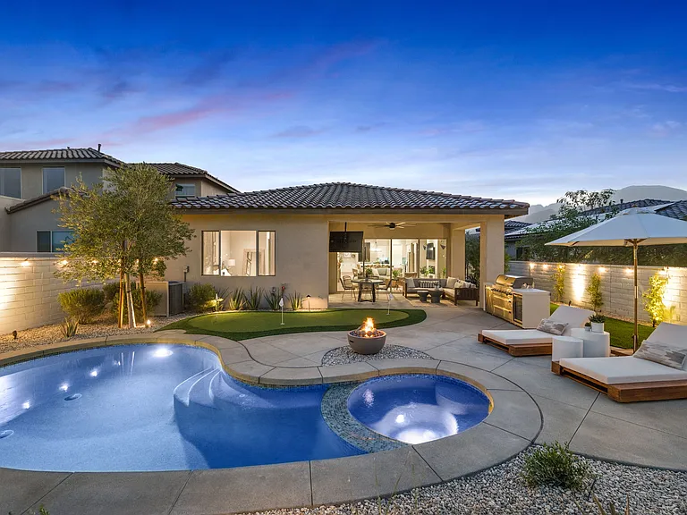 Enjoy a peaceful getaway with the ambient lighting by evening.