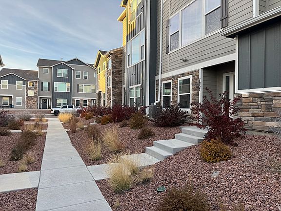 Mature landscaped walkway