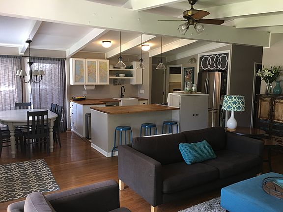 Open concept kitchen/living 