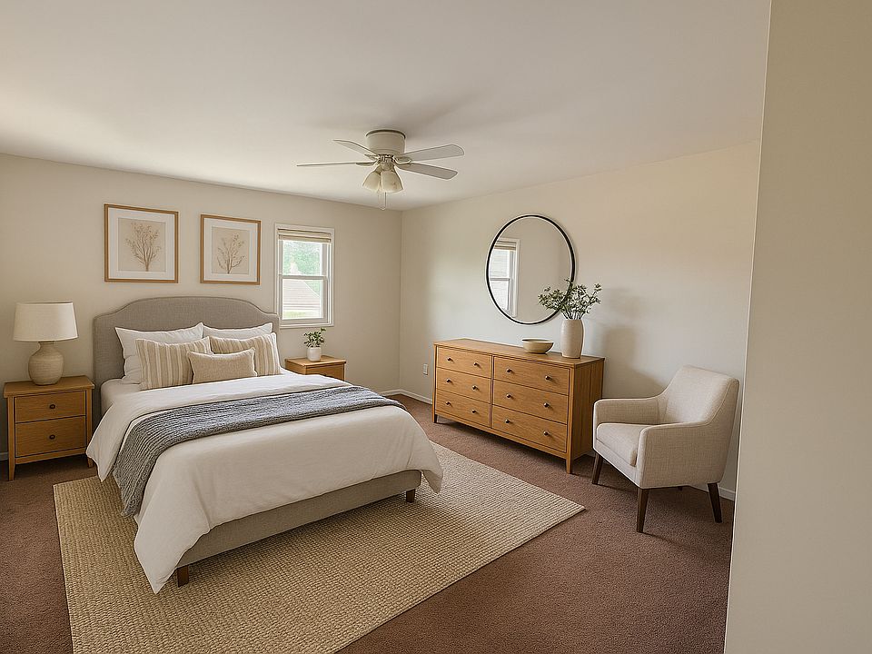 Staged Master Bedroom