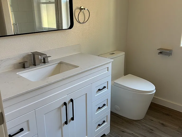 Bathroom Sink and Toilet