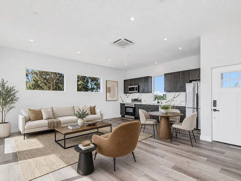 Open floor layout with 10 feet high ceiling