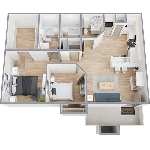 Floor plan B1