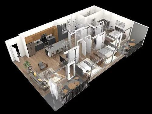 Floor plan Three Bedroom