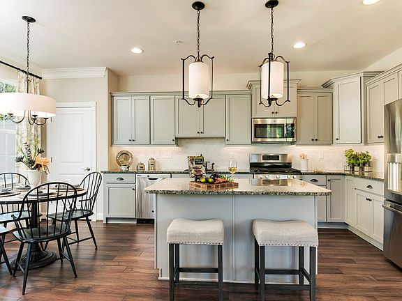 Large kitchen with breakfast area