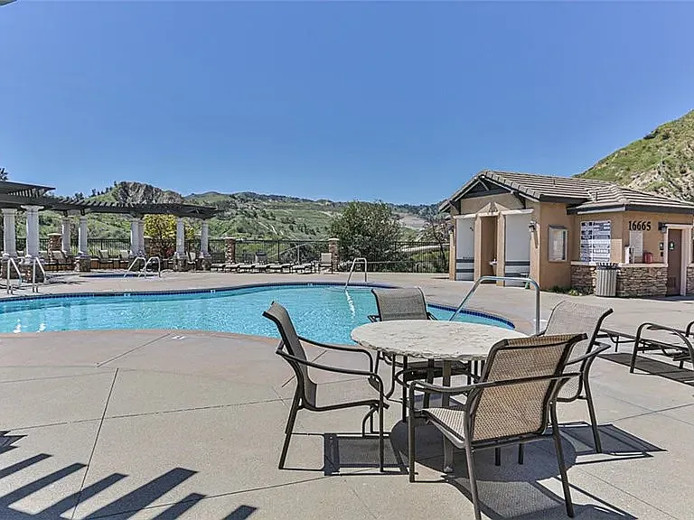Enjoy the community pool and beautiful views of the Los Angeles Aquaduct.