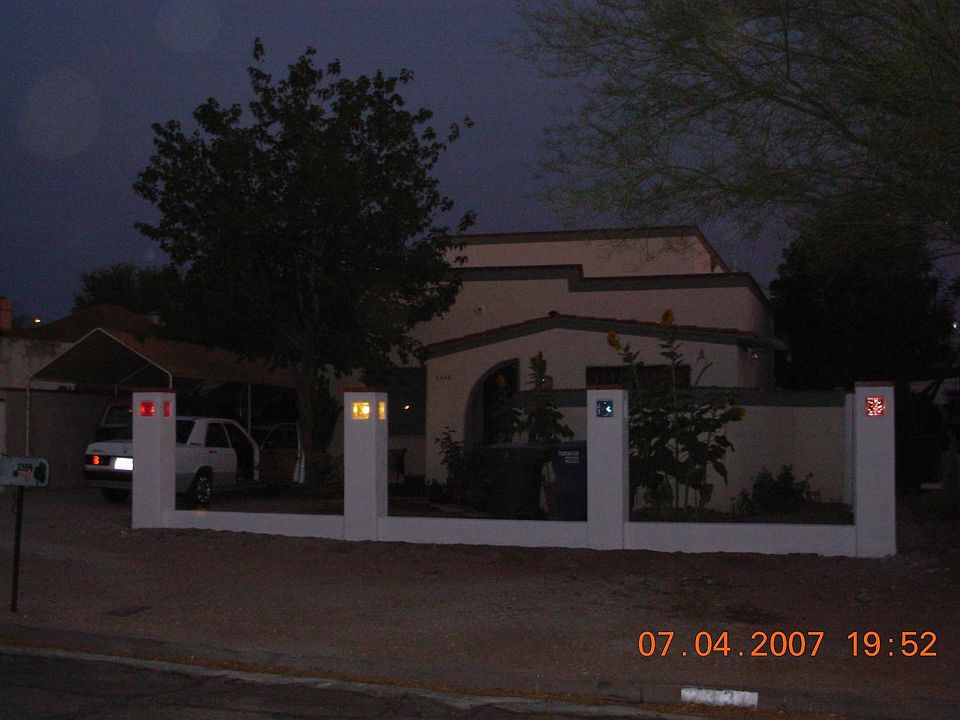 new pillars with changeable colored lights