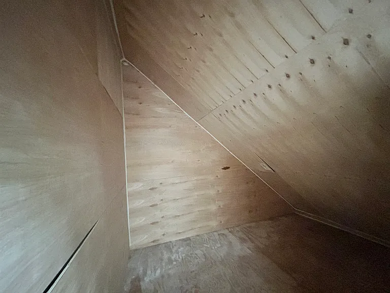 One of three storage closets on top floor