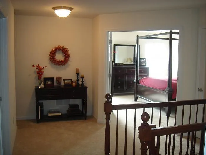 Loft area connecting master bedroom and laundry