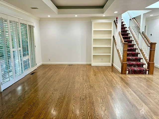Living room book shelf