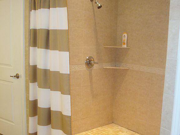 Roll in barrier free shower