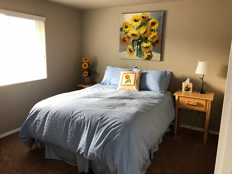 two guest bedrooms with shared bath