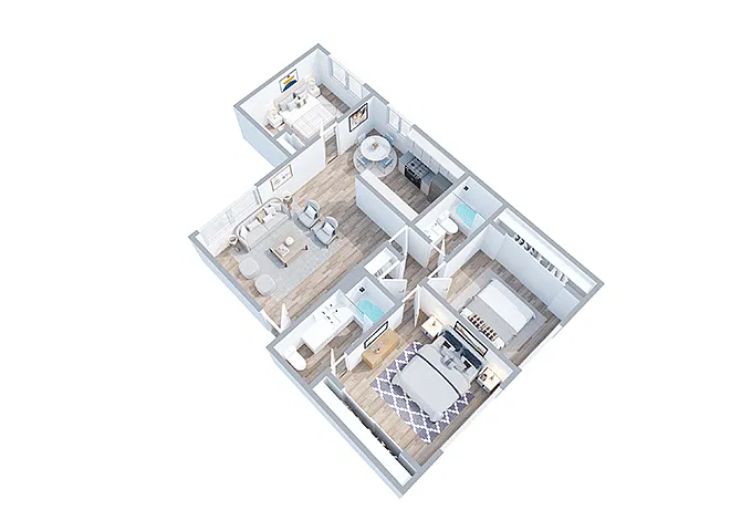 Floor plan 3 bed 2 bath