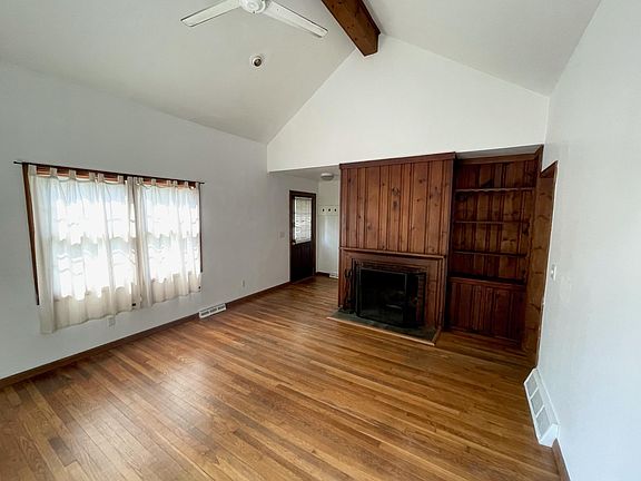 Living room fireplace