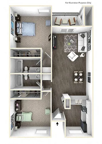 Floor plan Larkspur renovated