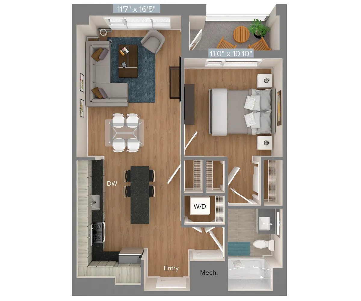 Floor plan A2-692sf-S2312