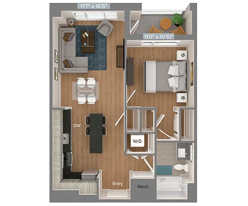 Floor plan A2-692sf-S2312