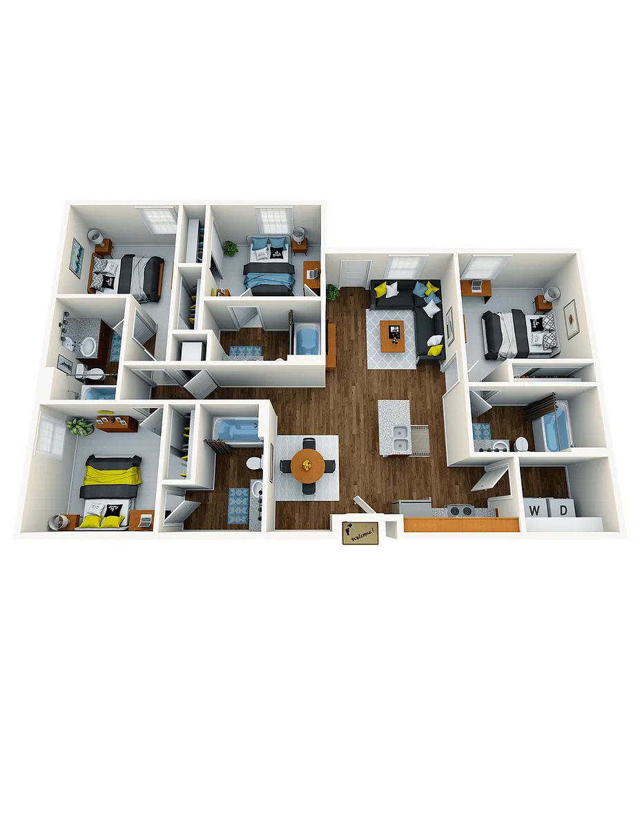 Floor plan D2- Single Space