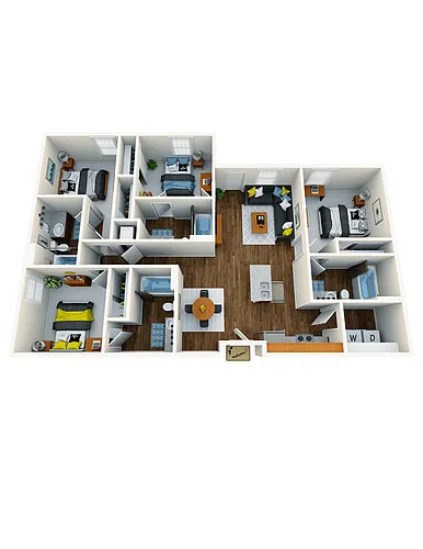Floor plan D2- Single Space