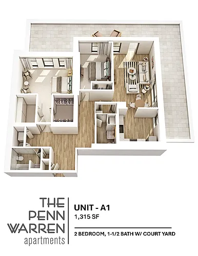 Floor plan 2 Bedroom