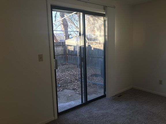 Back sliding glass door to your private backyard