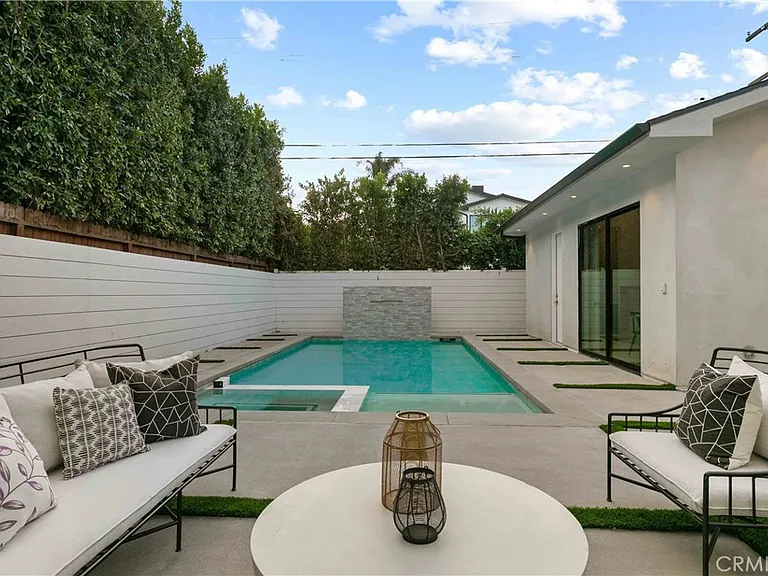 Backyard, pool and ADU view