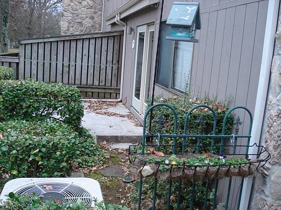 patio at rear of condo