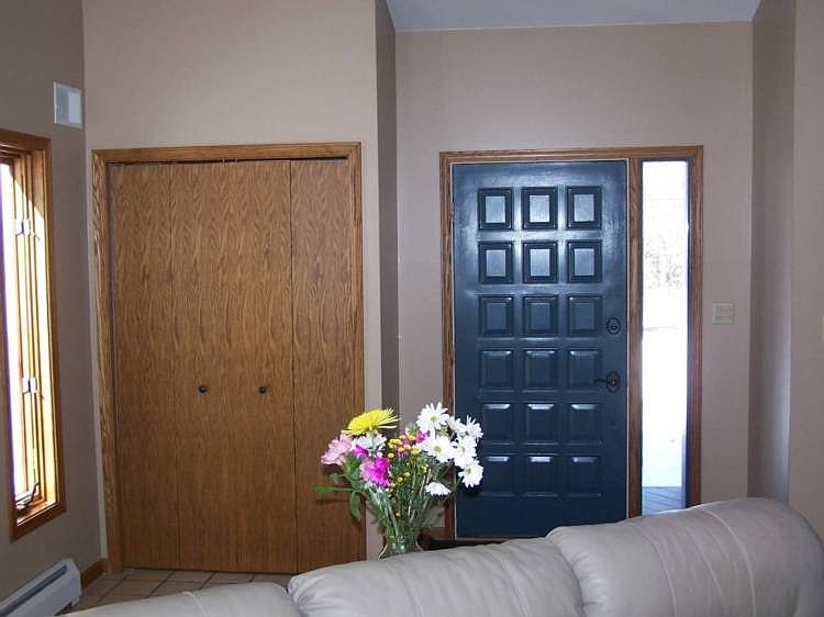 Front entry with large coat closet.