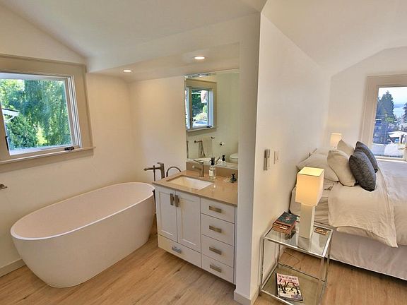 Master bath and bedroom