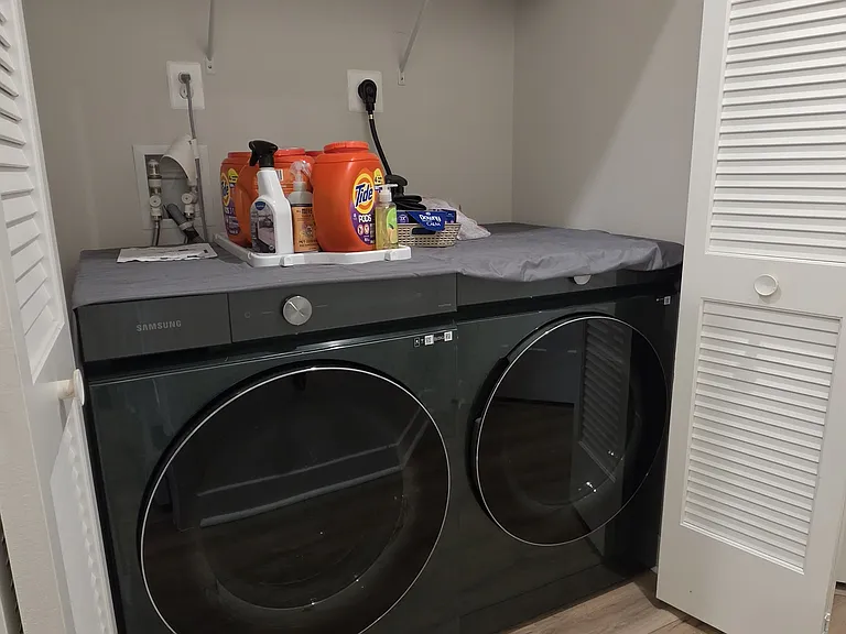 Washer/Dryer Closet.