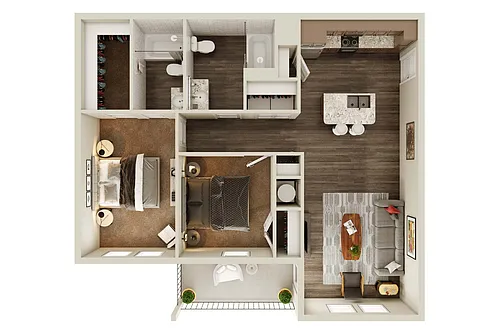 Floor plan Two Bedroom