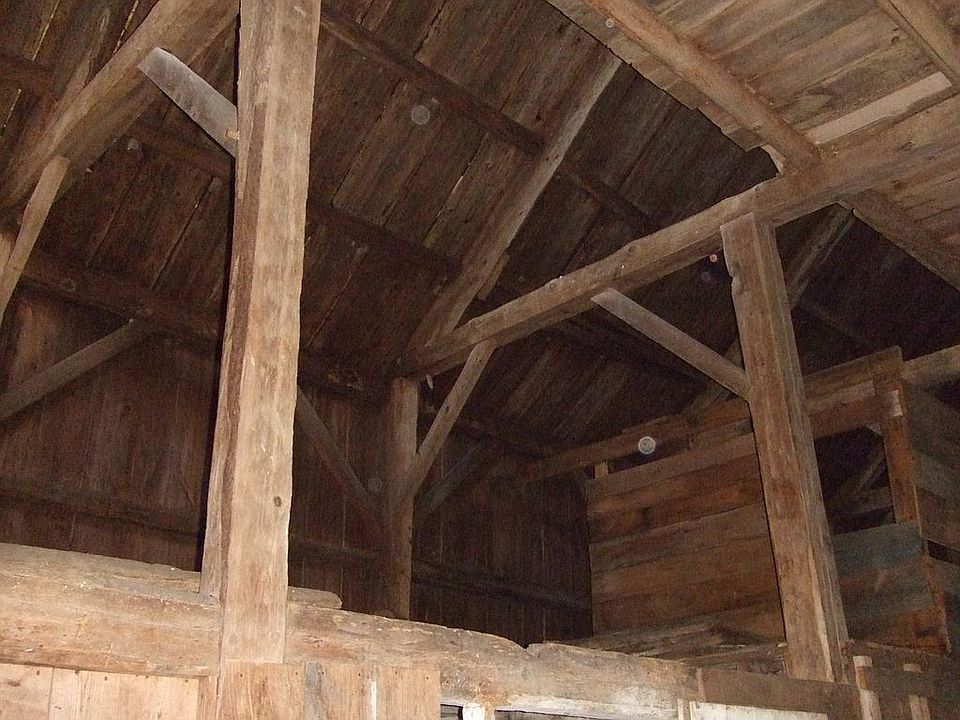 Post and Beam Barn Interior