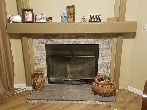 Remodeled fireplace